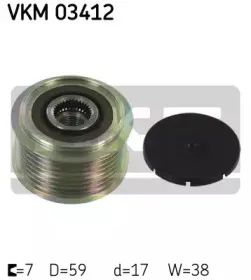 VKM 03412 SKF Механизм свободного хода генератора